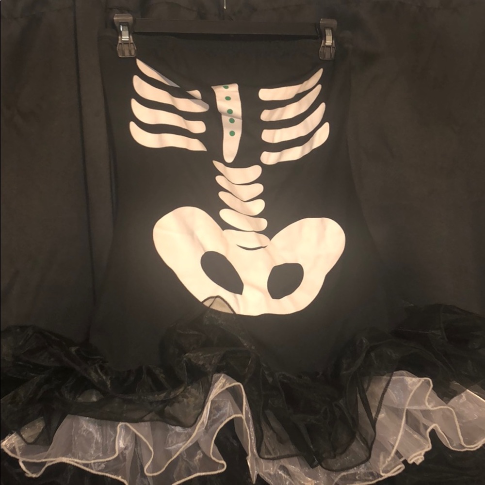 Skeleton Dress costume with tutu